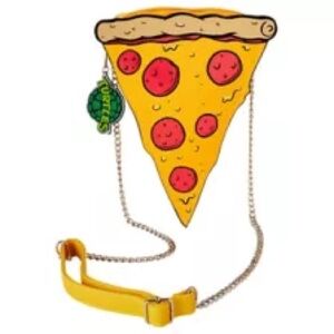 Pizza Purse Crossbody Bag Chain Strap TMNT